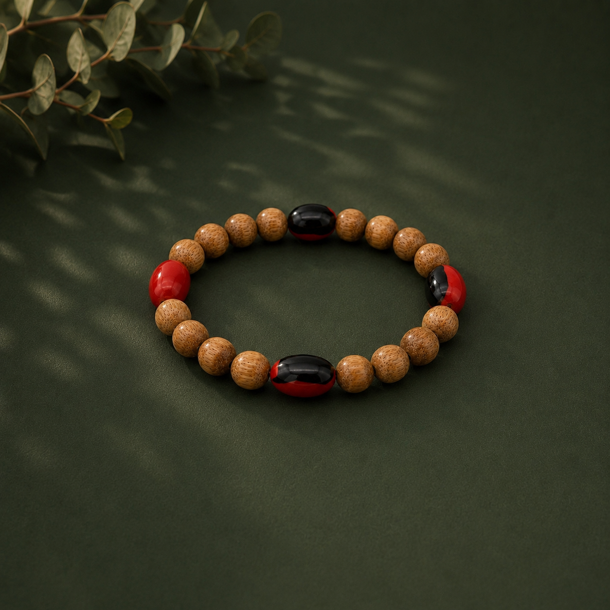 Palo Santo & Huayruro Bracelet