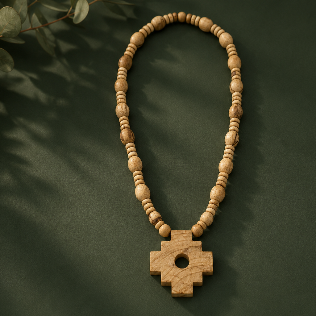 Palo Santo Chakana Necklace
